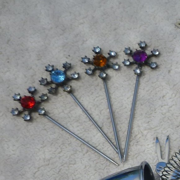 Vintage Bar Tool Set with Swizzle Sticks - Picture 4 of 7